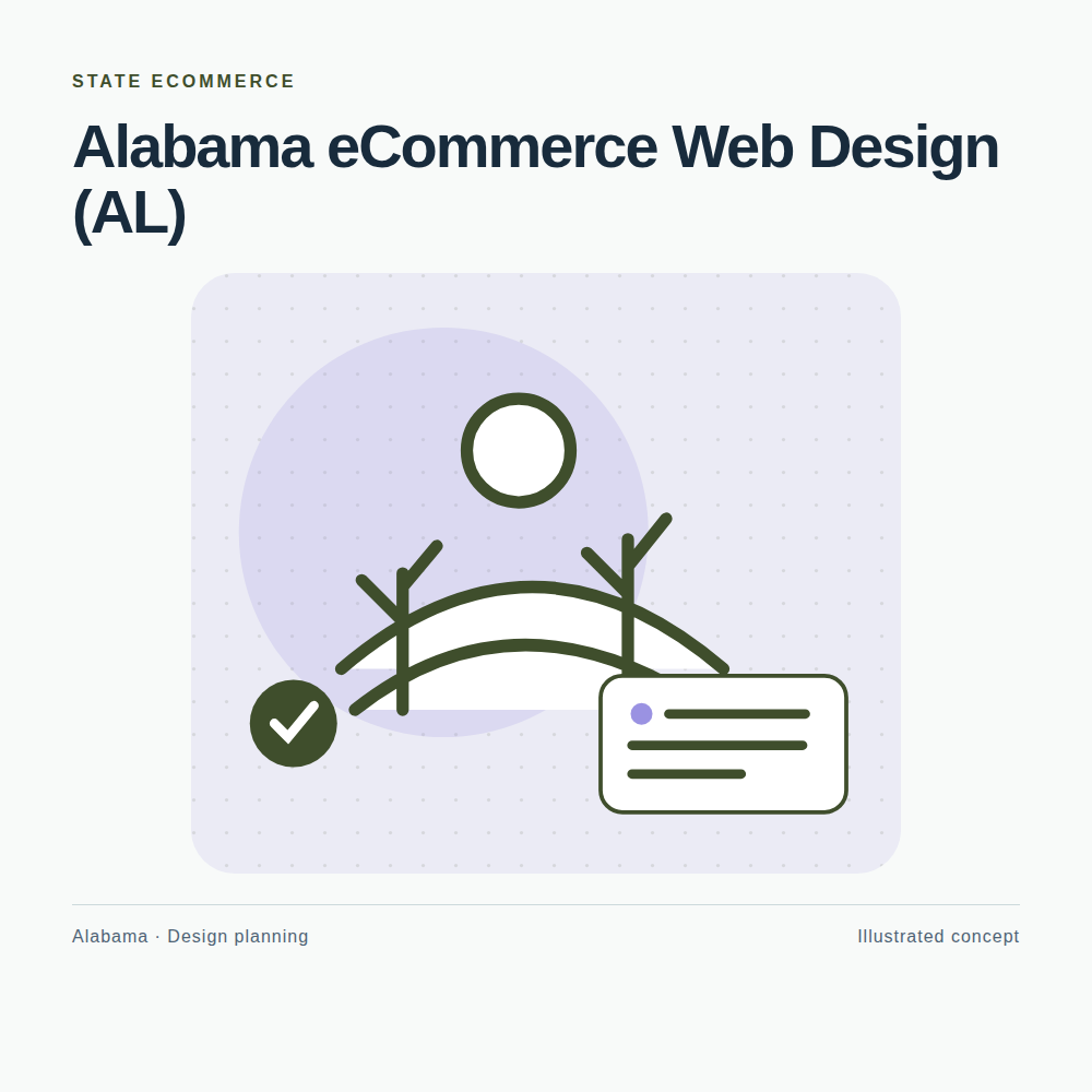Original Alabama website planning illustration