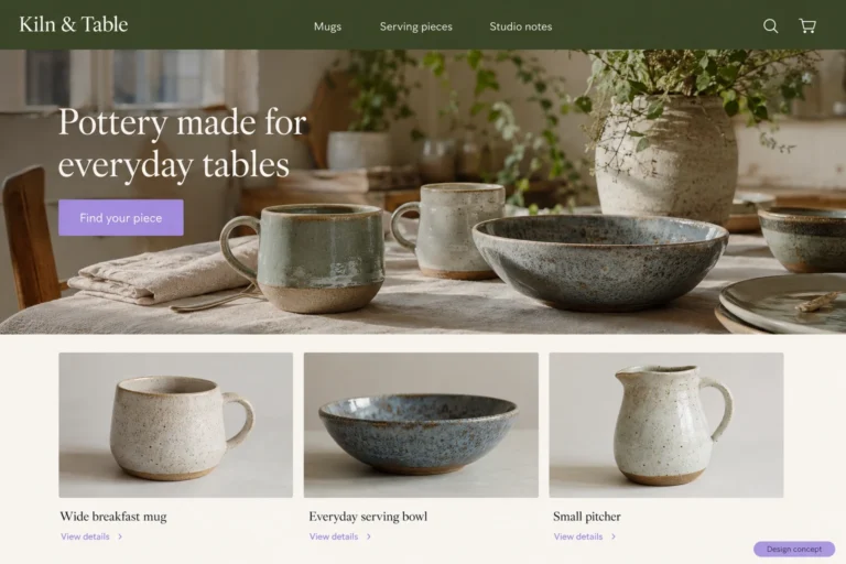 Illustrative Alabama eCommerce Web Design (AL) concept