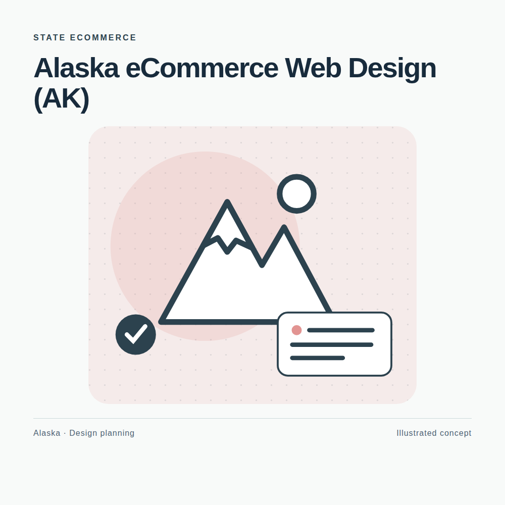 Original Alaska website planning illustration