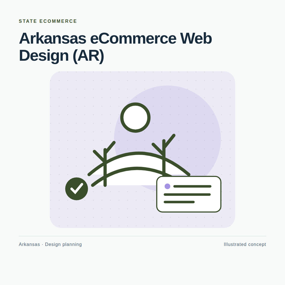 Original Arkansas website planning illustration
