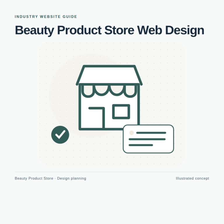 Original Beauty Product Store website planning illustration