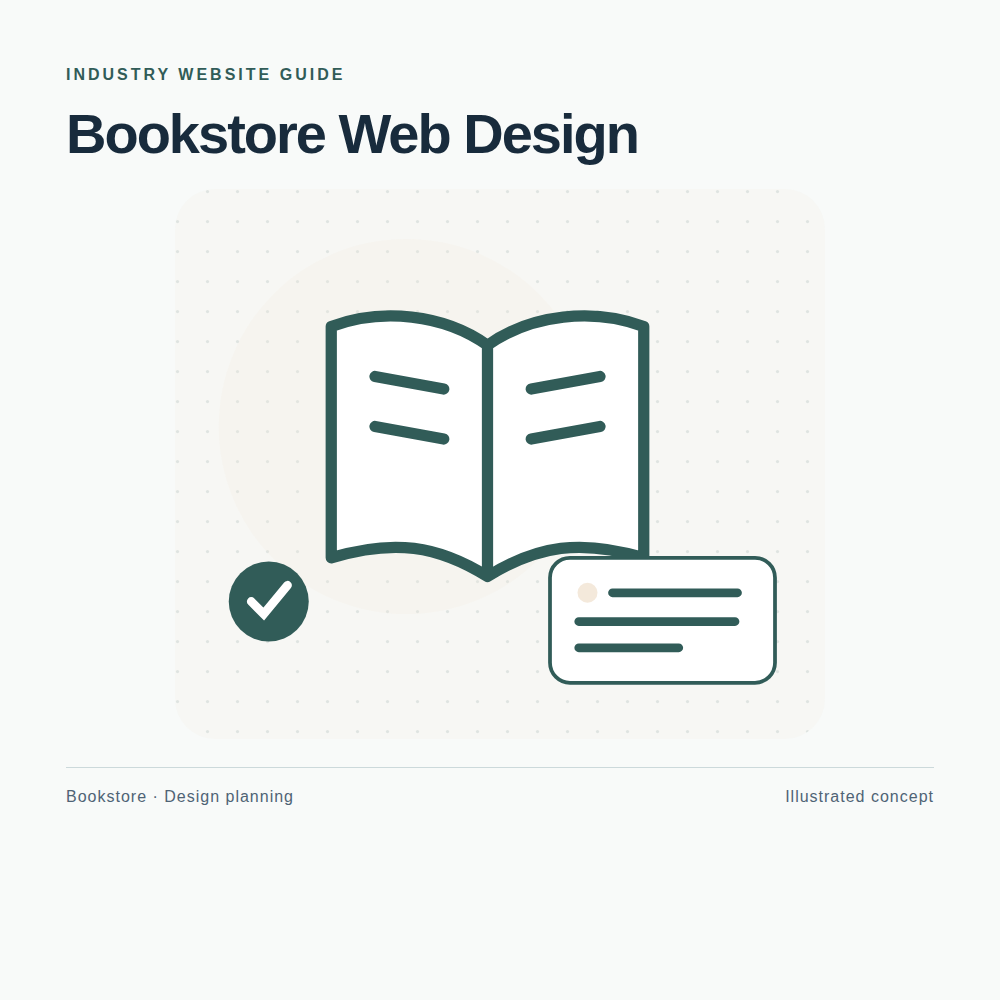 Original Bookstore website planning illustration