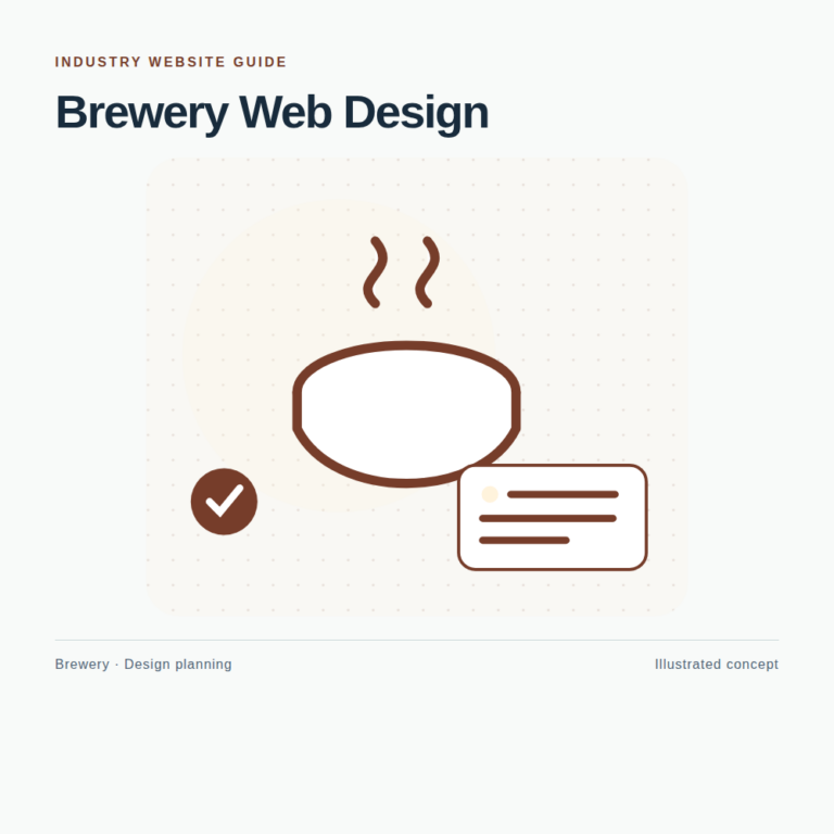 Original Brewery website planning illustration