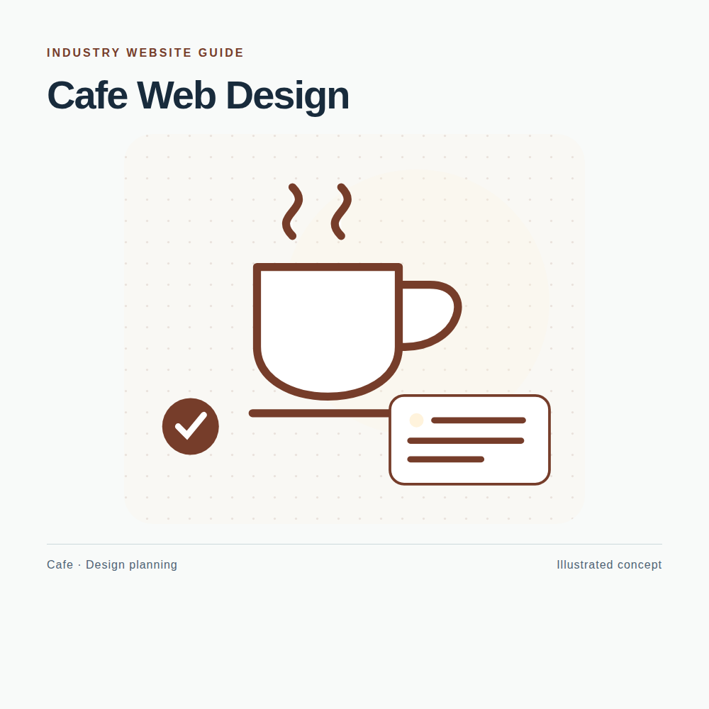 Original Cafe website planning illustration