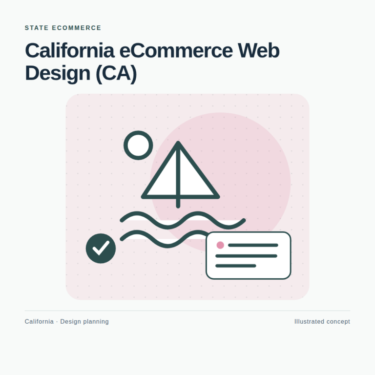 Original California website planning illustration