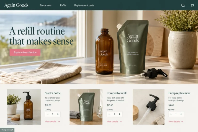 Illustrative California eCommerce Web Design (CA) concept