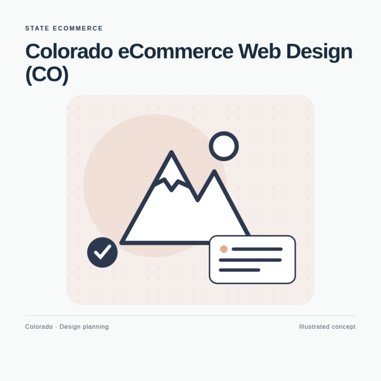 Original Colorado website planning illustration