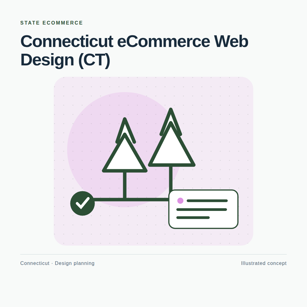 Original Connecticut website planning illustration