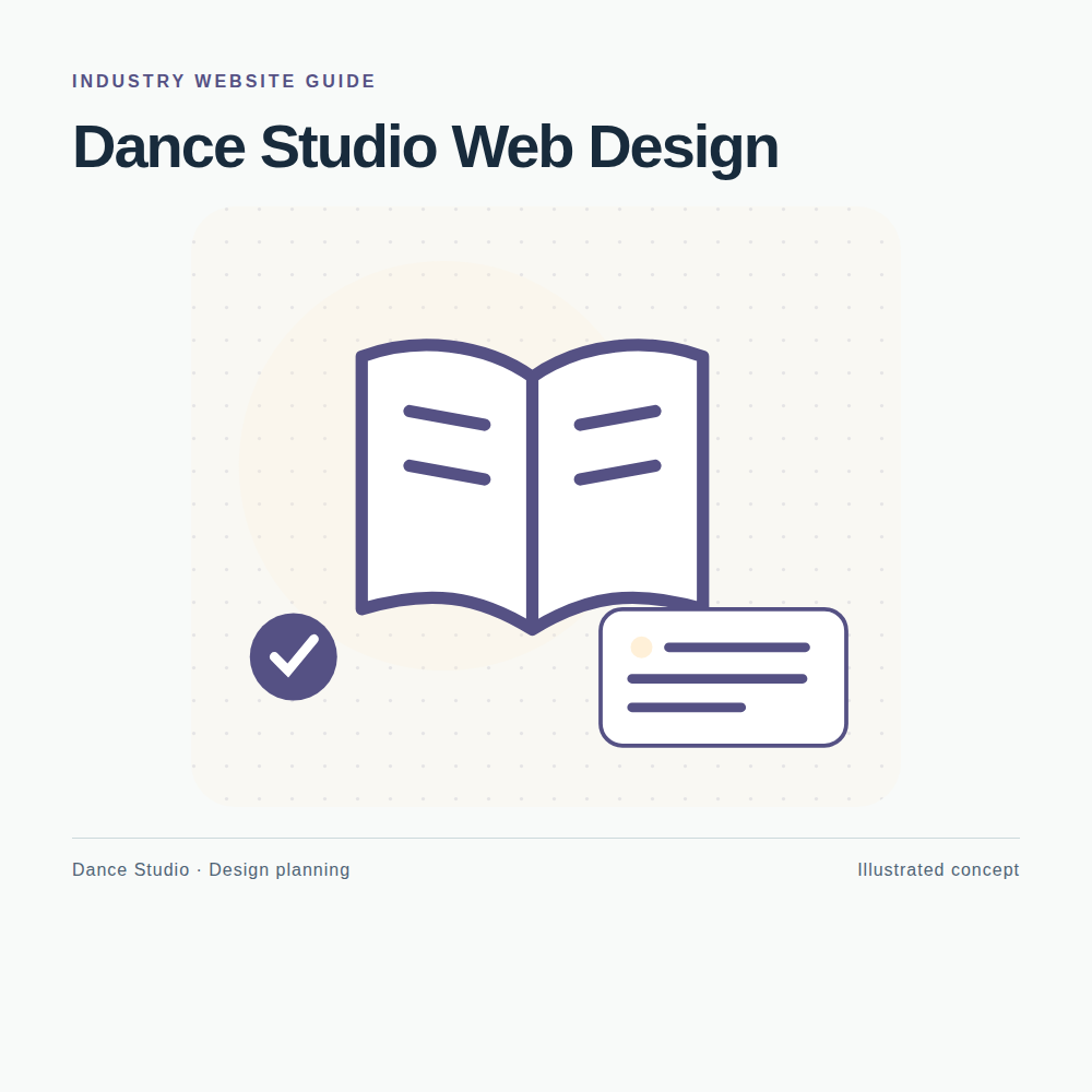 Original Dance Studio website planning illustration