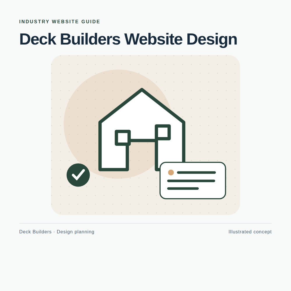Original Deck Builders website planning illustration