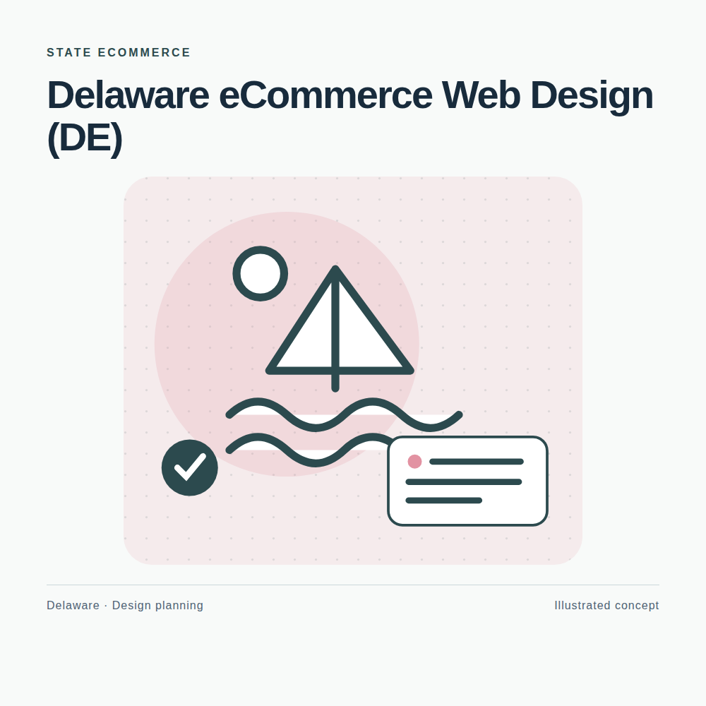 Original Delaware website planning illustration