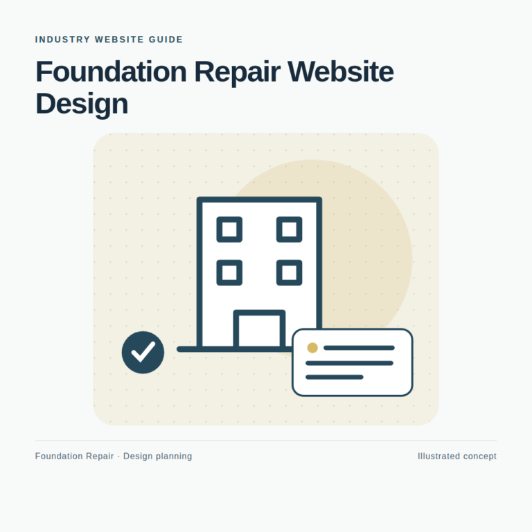 Original Foundation Repair website planning illustration