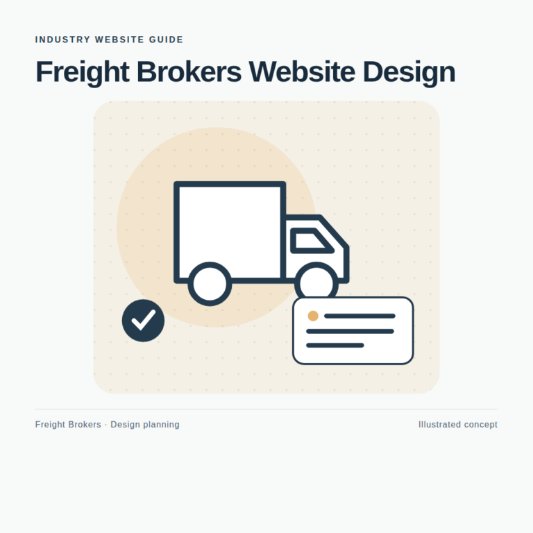 Original Freight Brokers website planning illustration