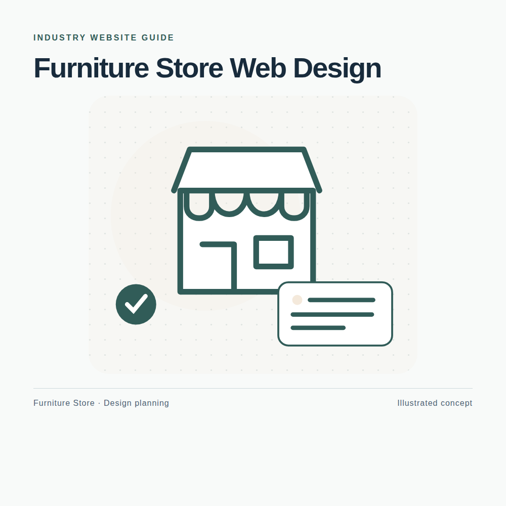 Original Furniture Store website planning illustration