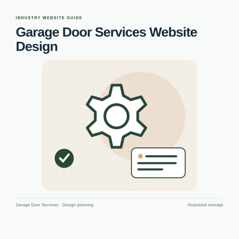 Original Garage Door Services website planning illustration