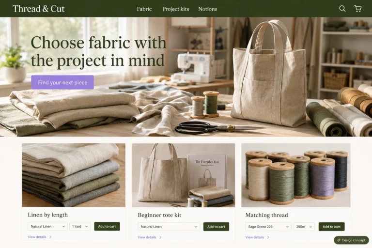 Illustrative Georgia eCommerce Web Design (GA) concept