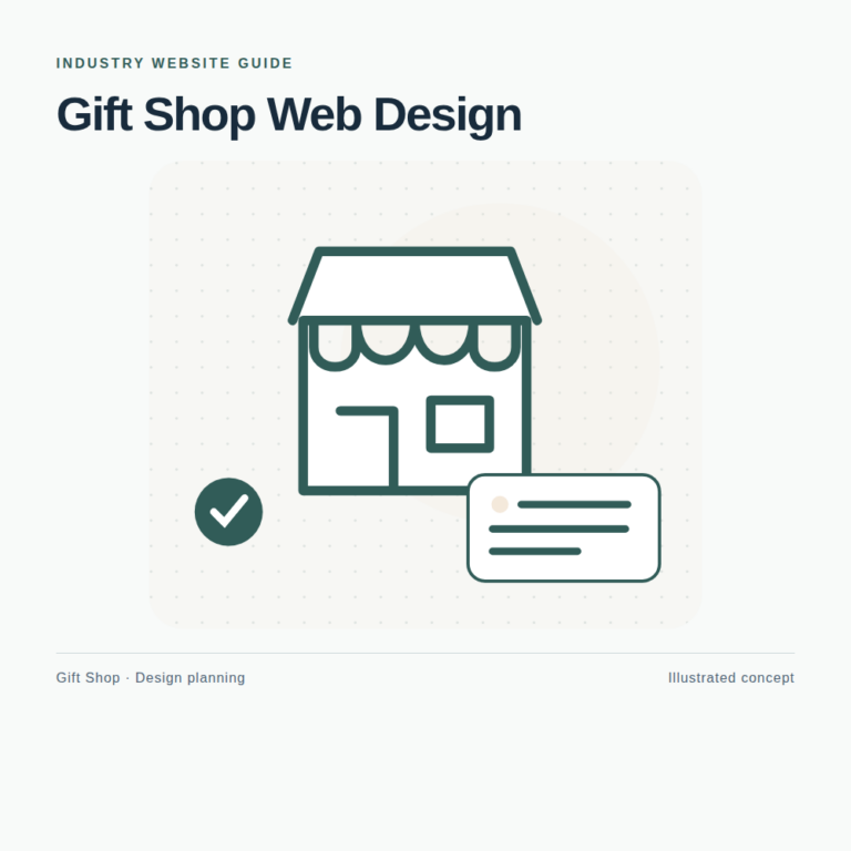 Original Gift Shop website planning illustration