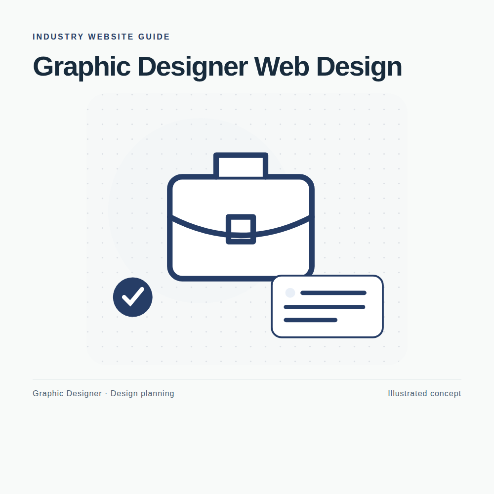 Original Graphic Designer website planning illustration