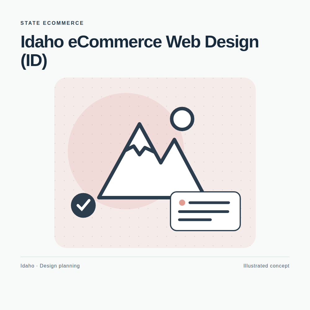 Original Idaho website planning illustration