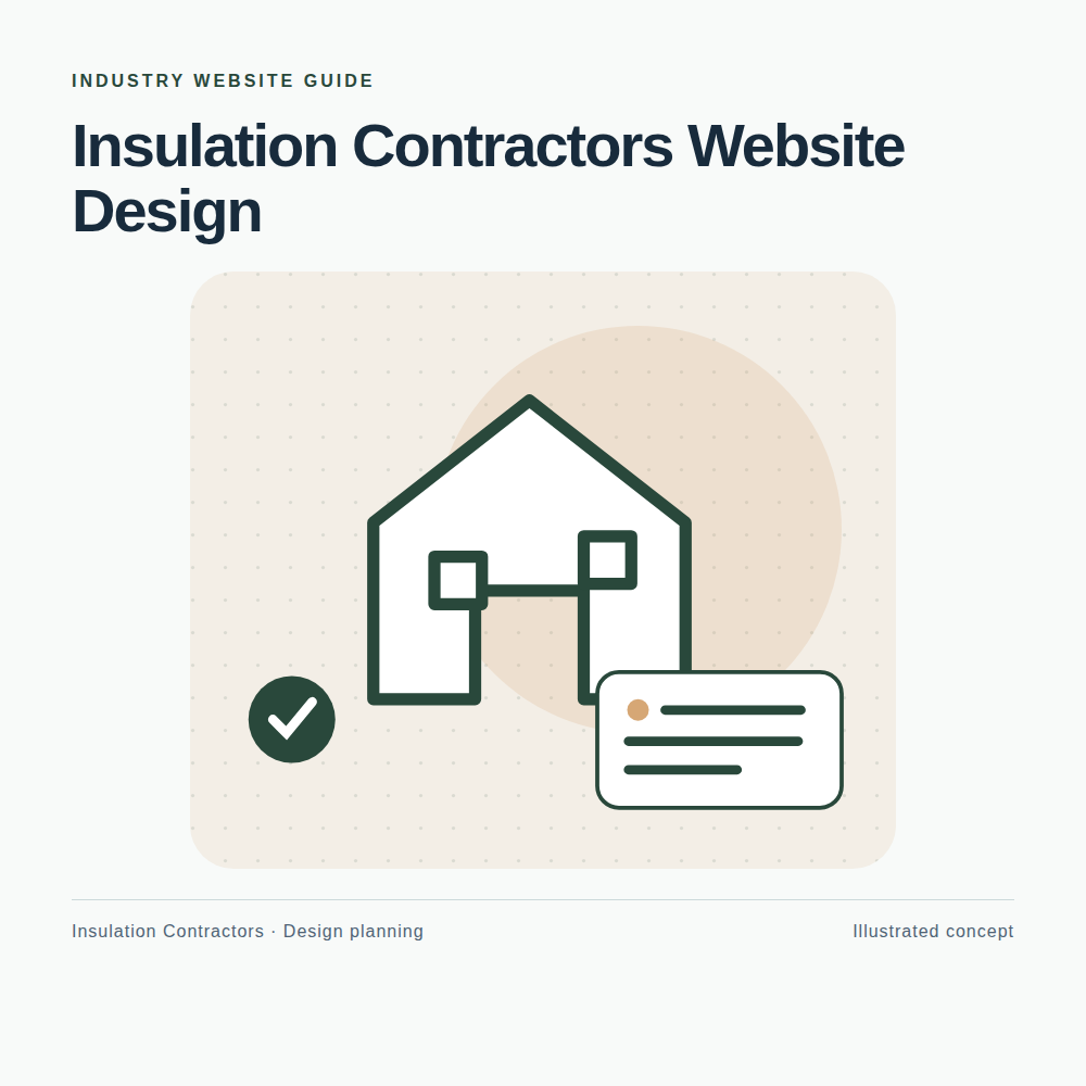 Original Insulation Contractors website planning illustration