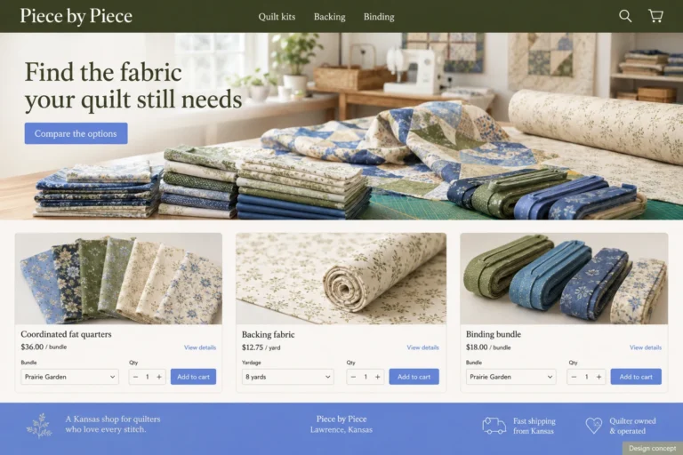 Illustrative Kansas eCommerce Web Design (KS) concept