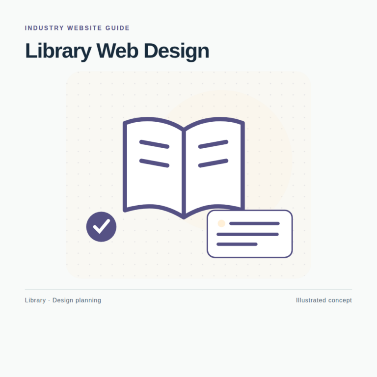 Original Library website planning illustration