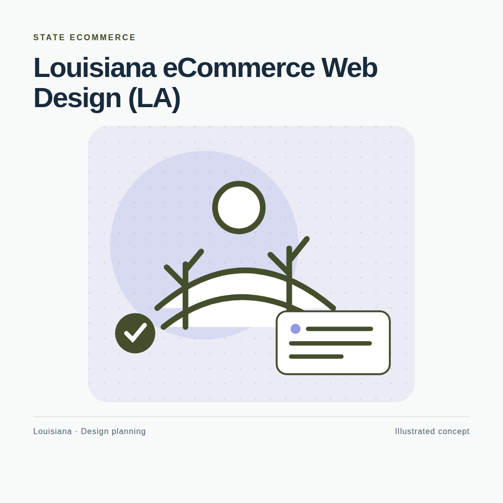 Original Louisiana website planning illustration