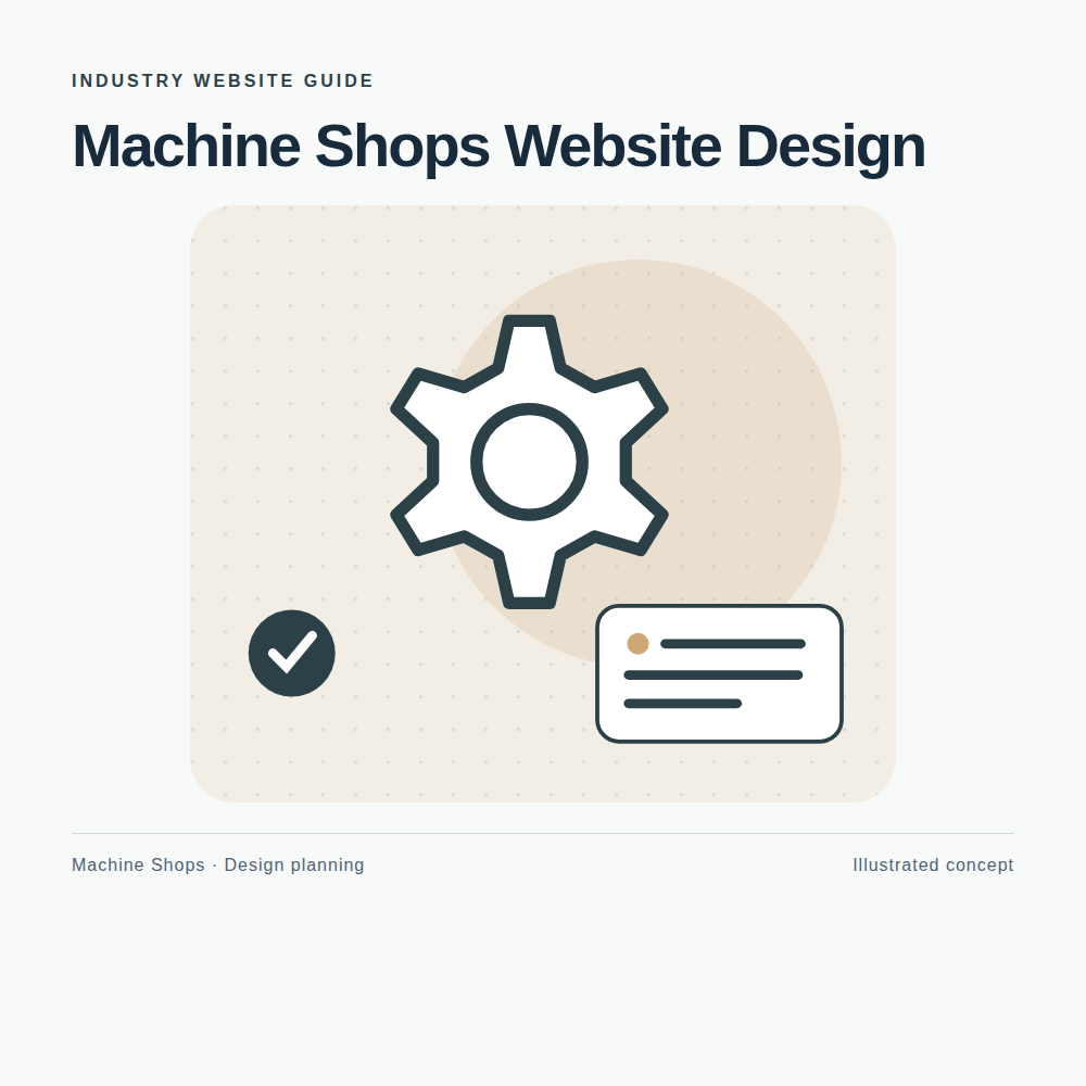 Original Machine Shops website planning illustration