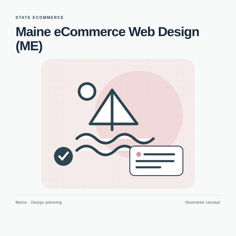 Original Maine website planning illustration