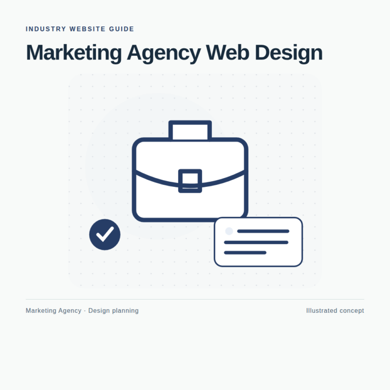 Original Marketing Agency website planning illustration
