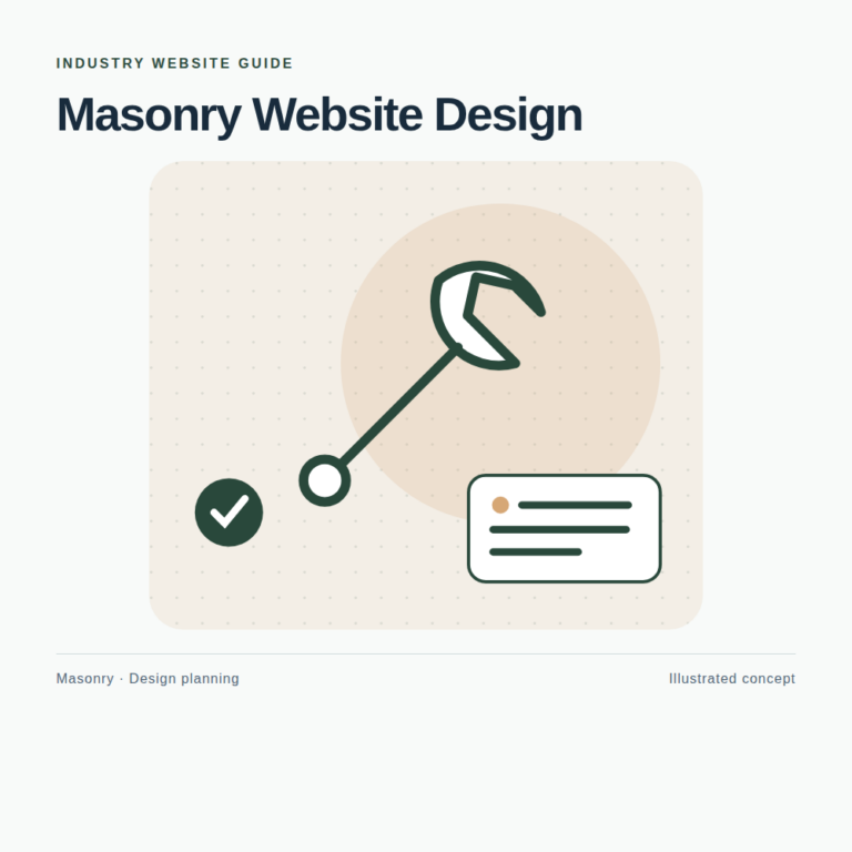 Original Masonry website planning illustration