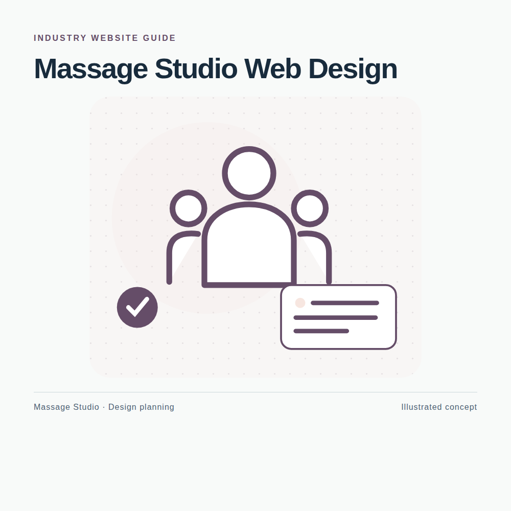 Original Massage Studio website planning illustration