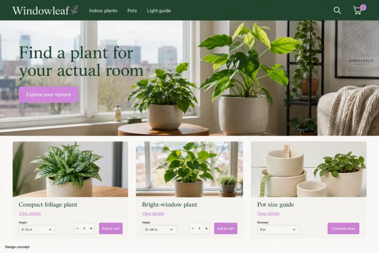 Illustrative Minnesota eCommerce Web Design (MN) concept