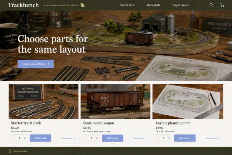 Illustrative Missouri eCommerce Web Design (MO) concept