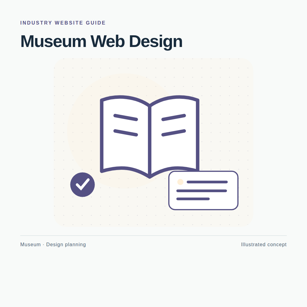 Original Museum website planning illustration