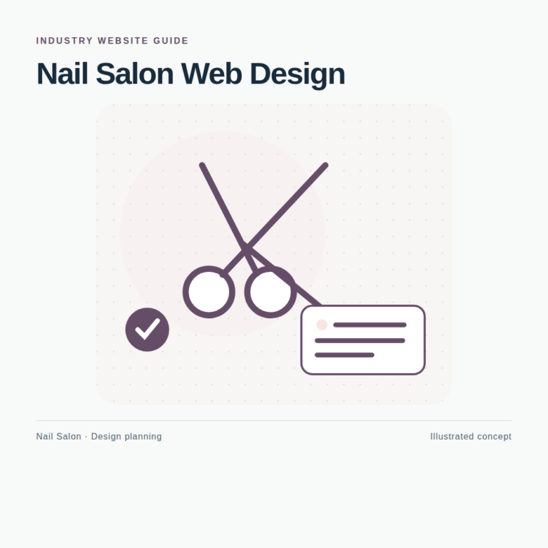 Original Nail Salon website planning illustration