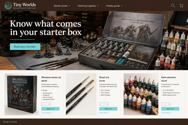 Illustrative Nevada eCommerce Web Design (NV) concept