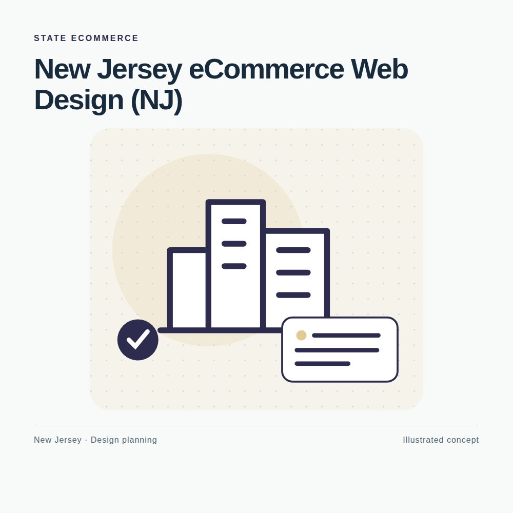 Original New Jersey website planning illustration