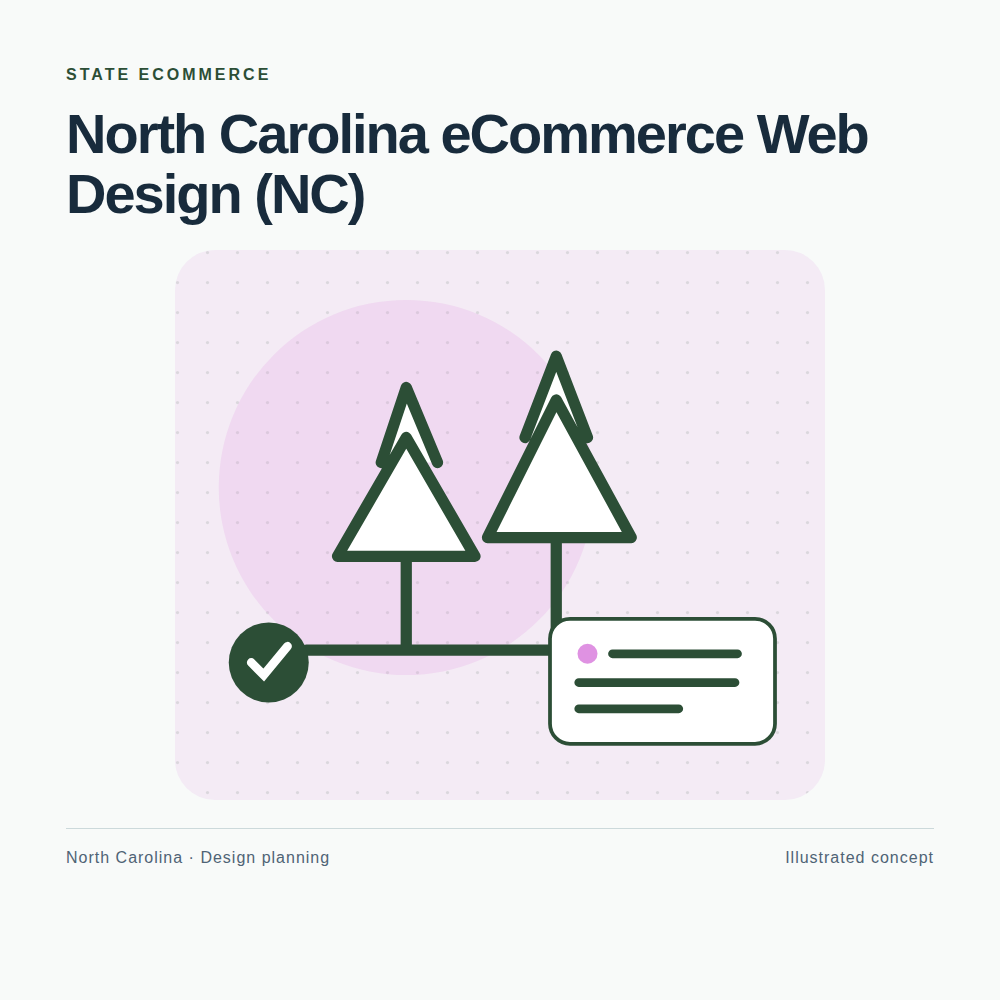 Original North Carolina website planning illustration