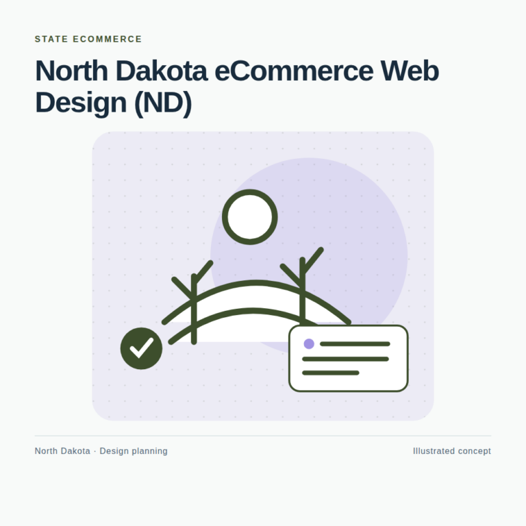 Original North Dakota website planning illustration