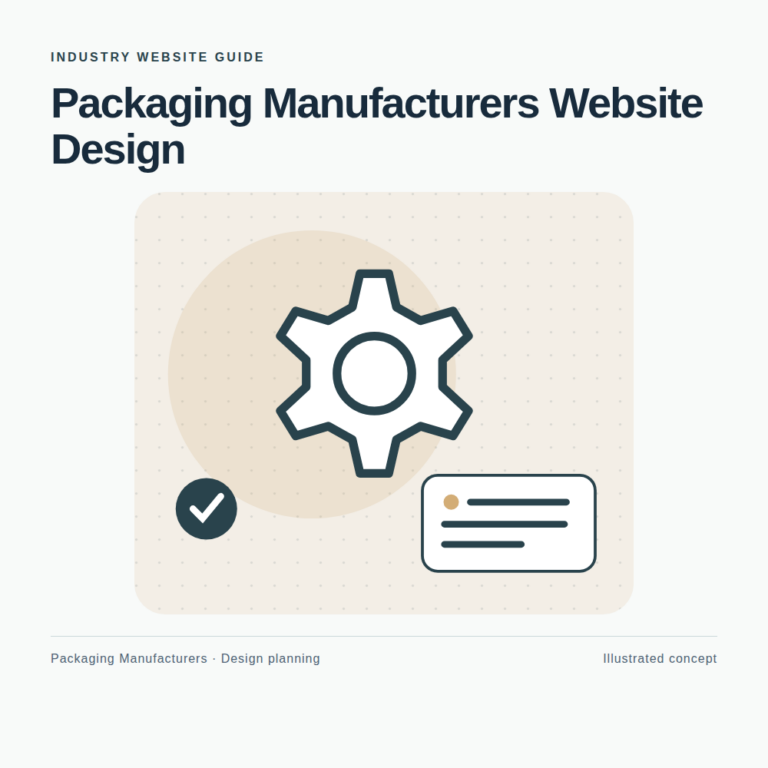 Original Packaging Manufacturers website planning illustration