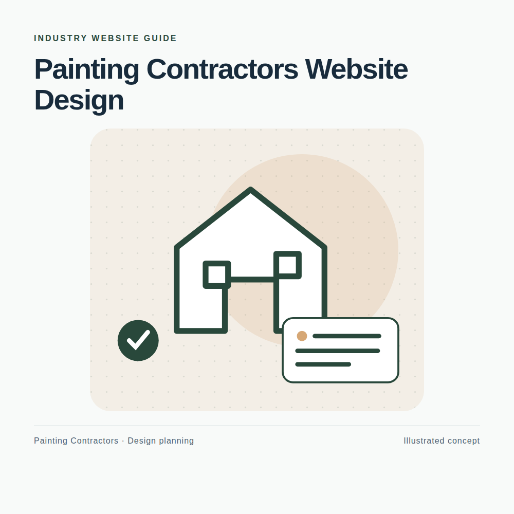 Original Painting Contractors website planning illustration