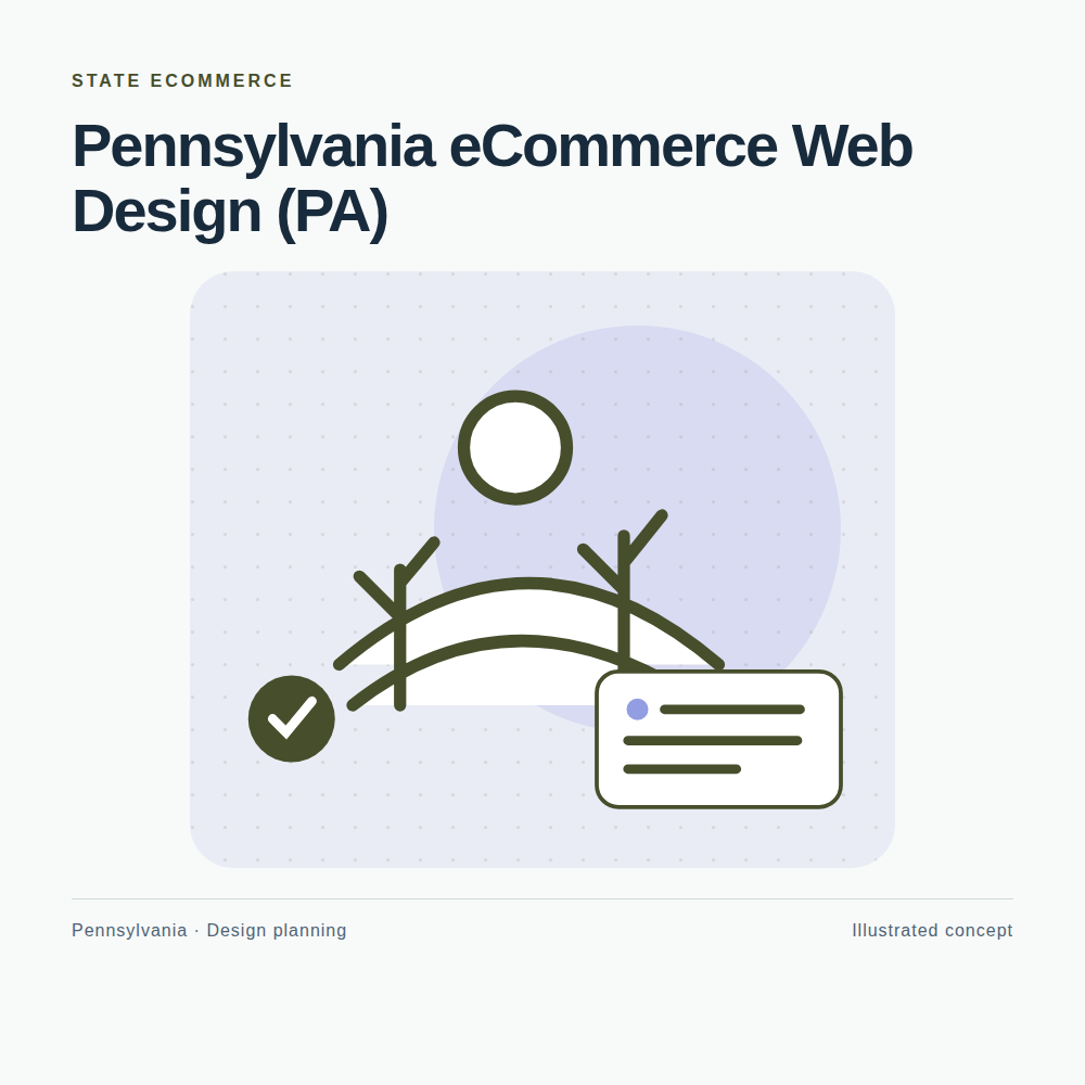 Original Pennsylvania website planning illustration