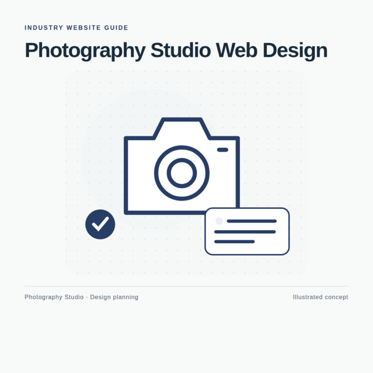 Original Photography Studio website planning illustration
