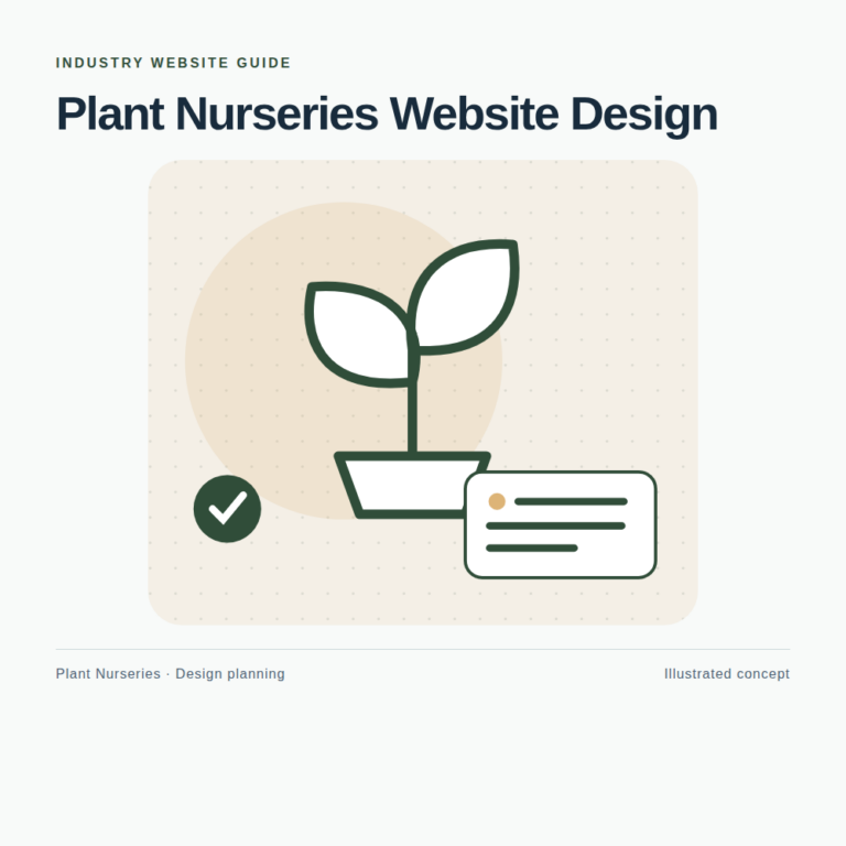 Original Plant Nurseries website planning illustration