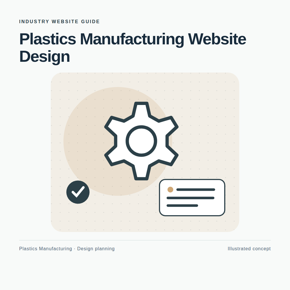 Original Plastics Manufacturing website planning illustration