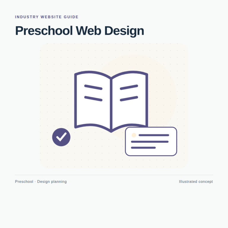 Original Preschool website planning illustration