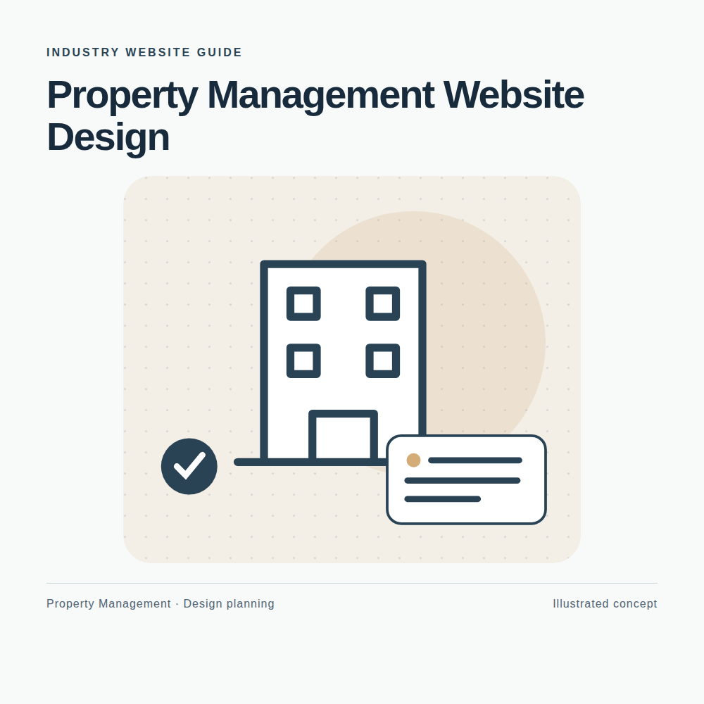 Original Property Management website planning illustration