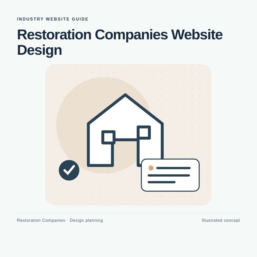 Original Restoration Companies website planning illustration