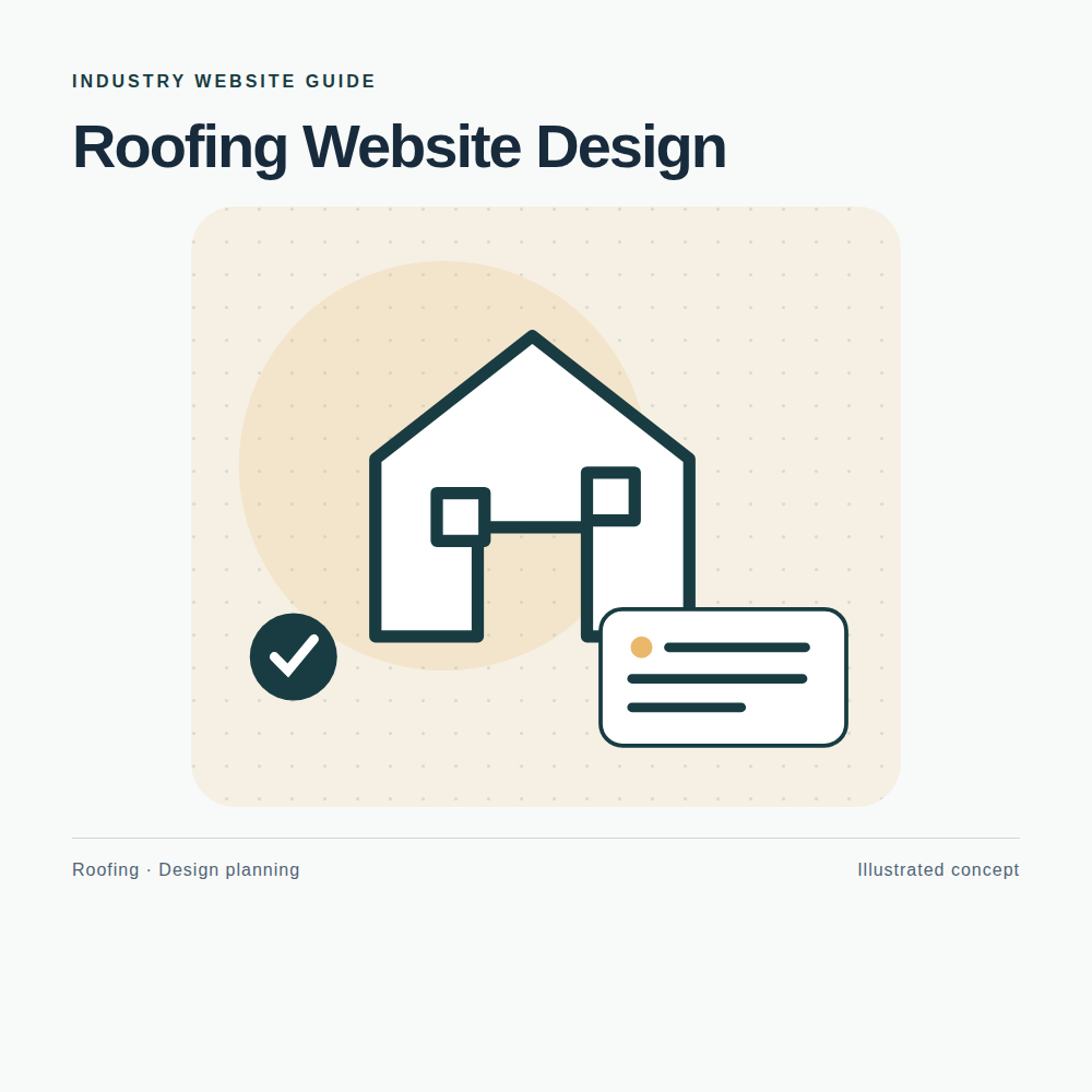 Original Roofing website planning illustration